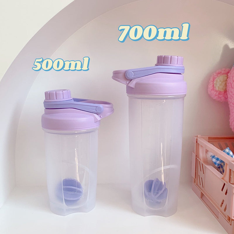 500/700ML Transparent Water Bottle Fitness Shake Cup