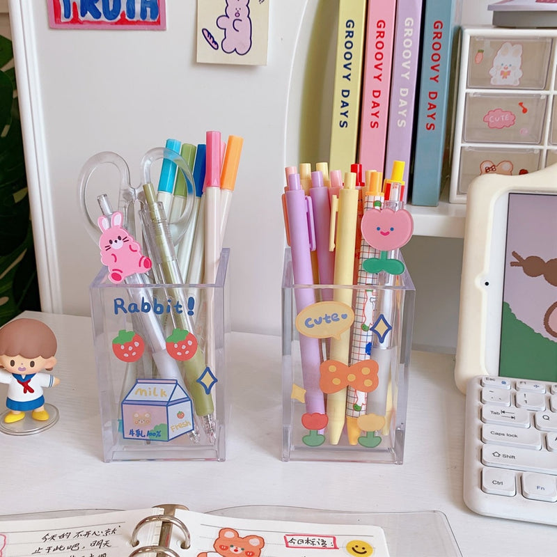 Acrylic Transparent Stationery Storage Drawers Pen Pencil Organizer Holders  Washi Tape Storage Box Desk Organizer Storage
