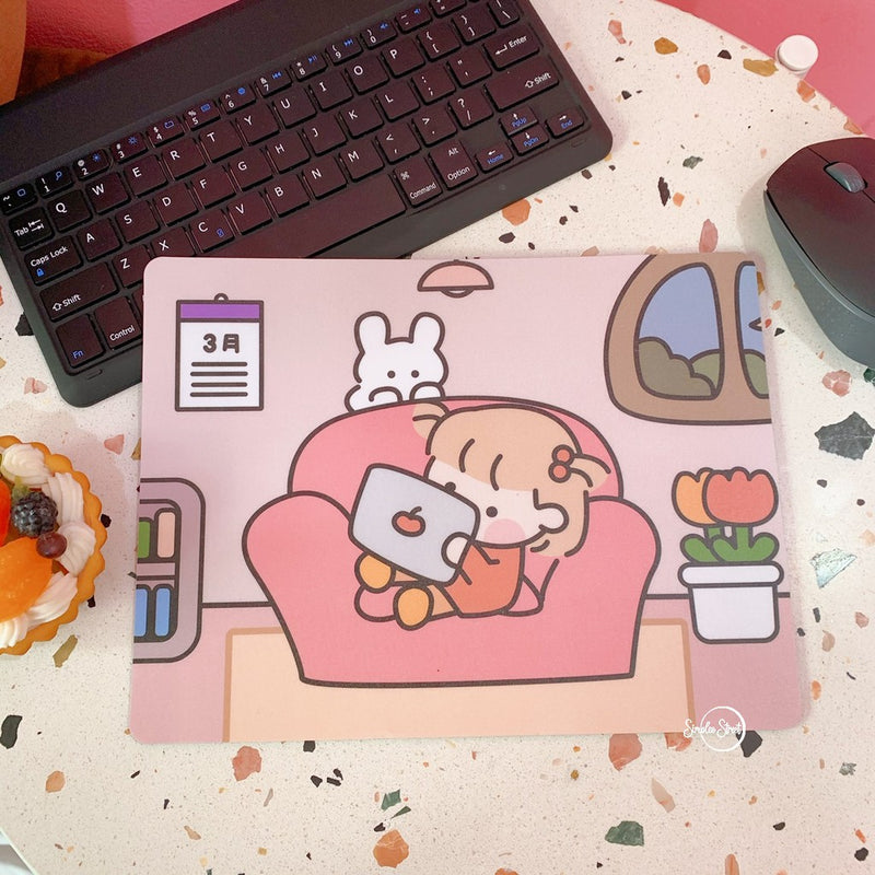 Korean Girl Mouse Pad Cute Waterproof Mousepad