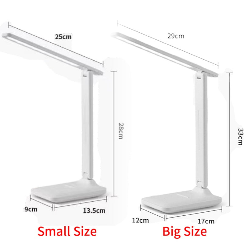 Led Desk Lamp Touch Stepless Dimming Foldable Table Lamp Bedside Reading Eye Protection Night Light