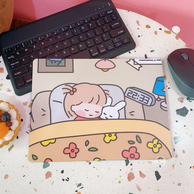 Korean Girl Mouse Pad Cute Waterproof Mousepad