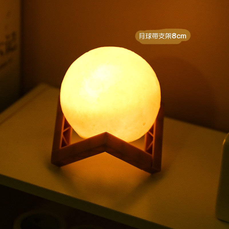 LED Moon Lamp Decorations Night Light Creative Gift With Battery