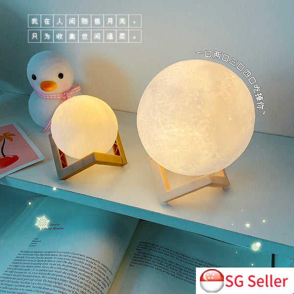 LED Moon Lamp Decorations Night Light Creative Gift With Battery