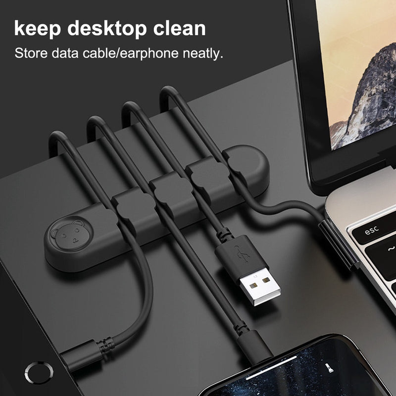 Cable Mount Clips Organizer For Office Desk Charging Cables Holder