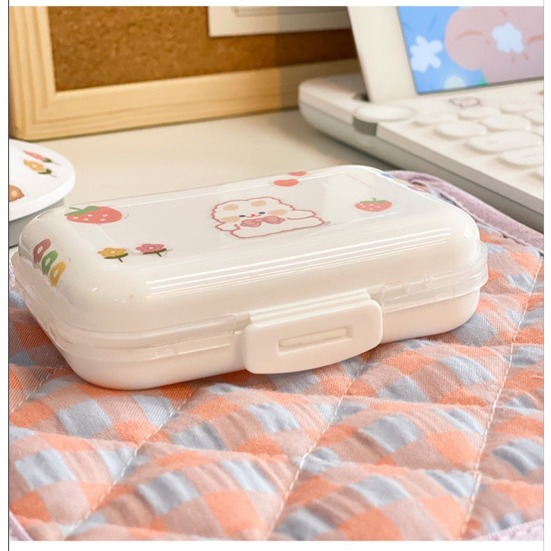 Compartment Pill Organizer Portable Travel Business  Storage Box Pill Box