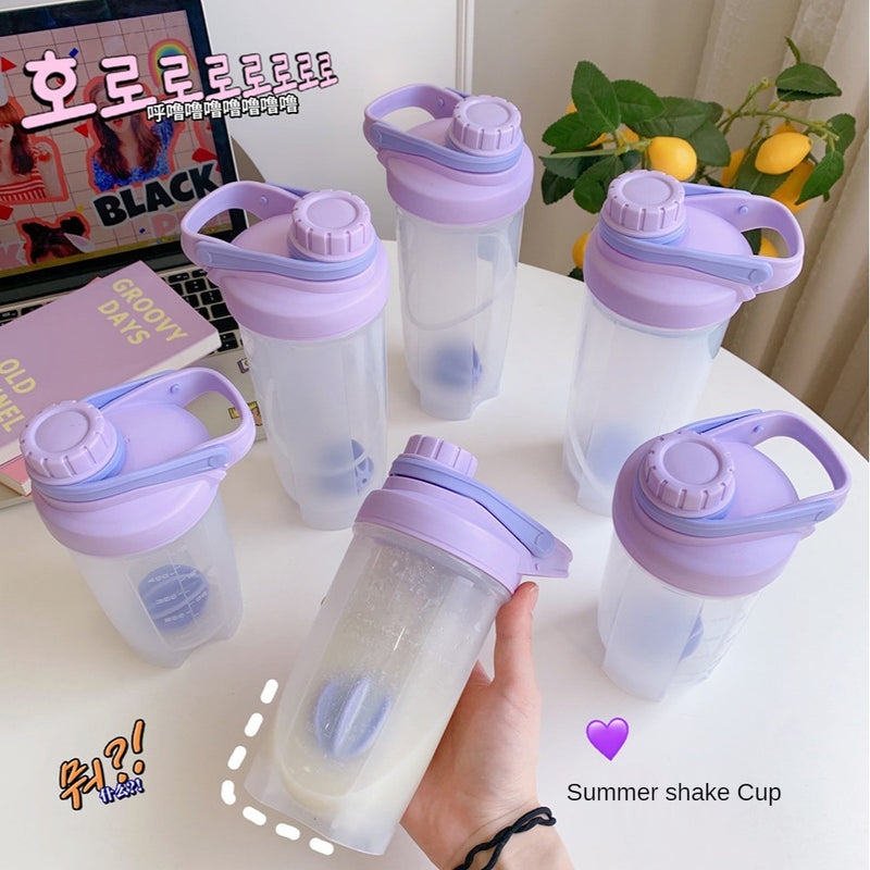 500/700ML Transparent Water Bottle Fitness Shake Cup