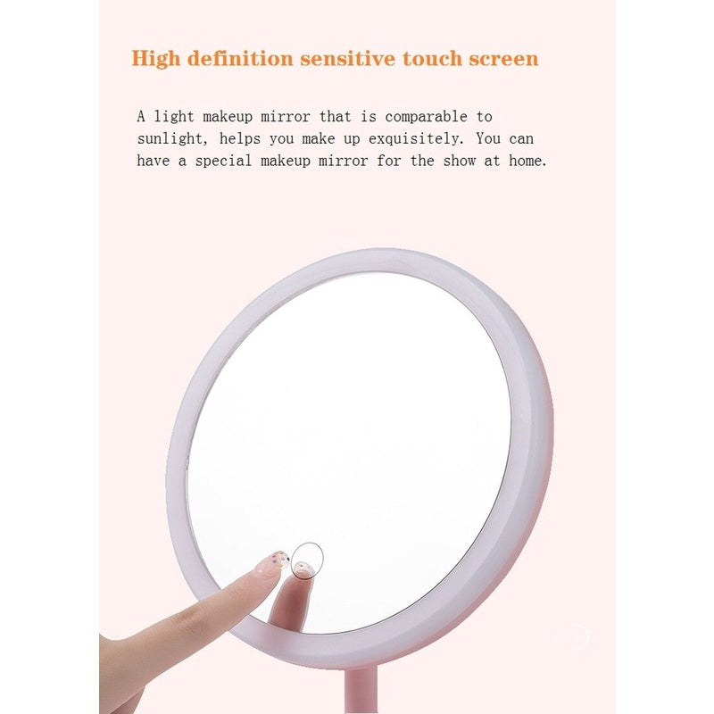 LED Makeup Mirror with Lamp Desk Top Three Adjustable Lights