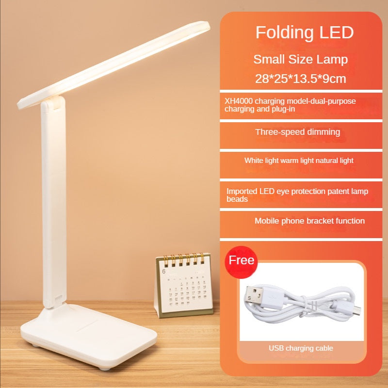 Led Desk Lamp Touch Stepless Dimming Foldable Table Lamp Bedside Reading Eye Protection Night Light