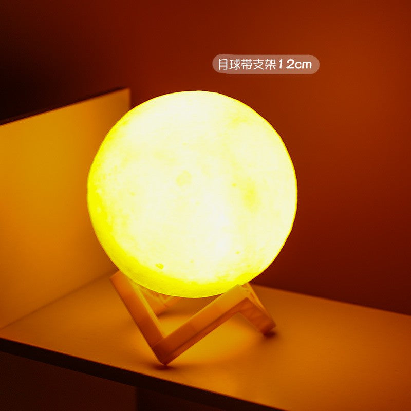 LED Moon Lamp Decorations Night Light Creative Gift With Battery