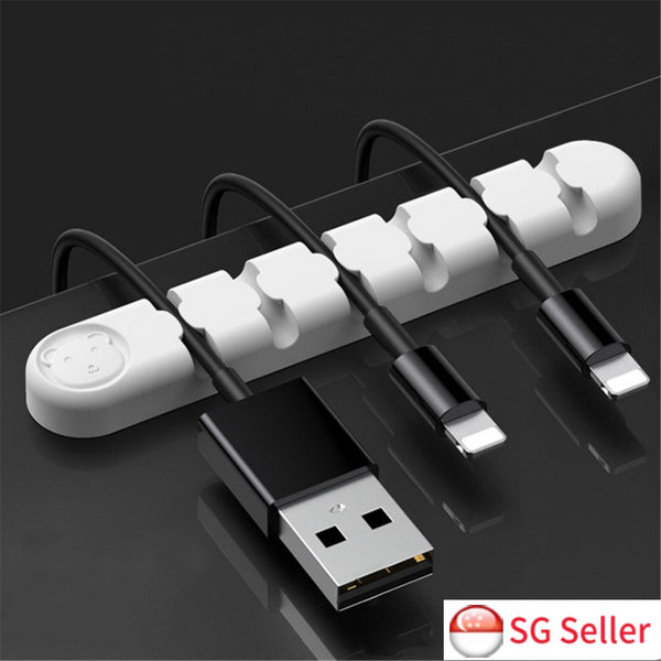 Cable Mount Clips Organizer For Office Desk Charging Cables Holder