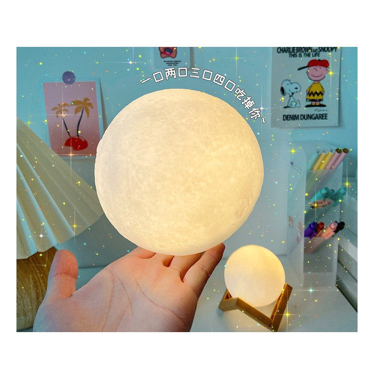 LED Moon Lamp Decorations Night Light Creative Gift With Battery