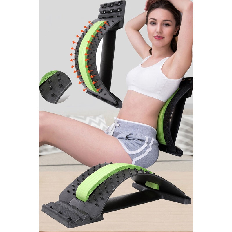 Lumbar Support Back Massager Stretcher Equipment Massage Tools Pain Relief