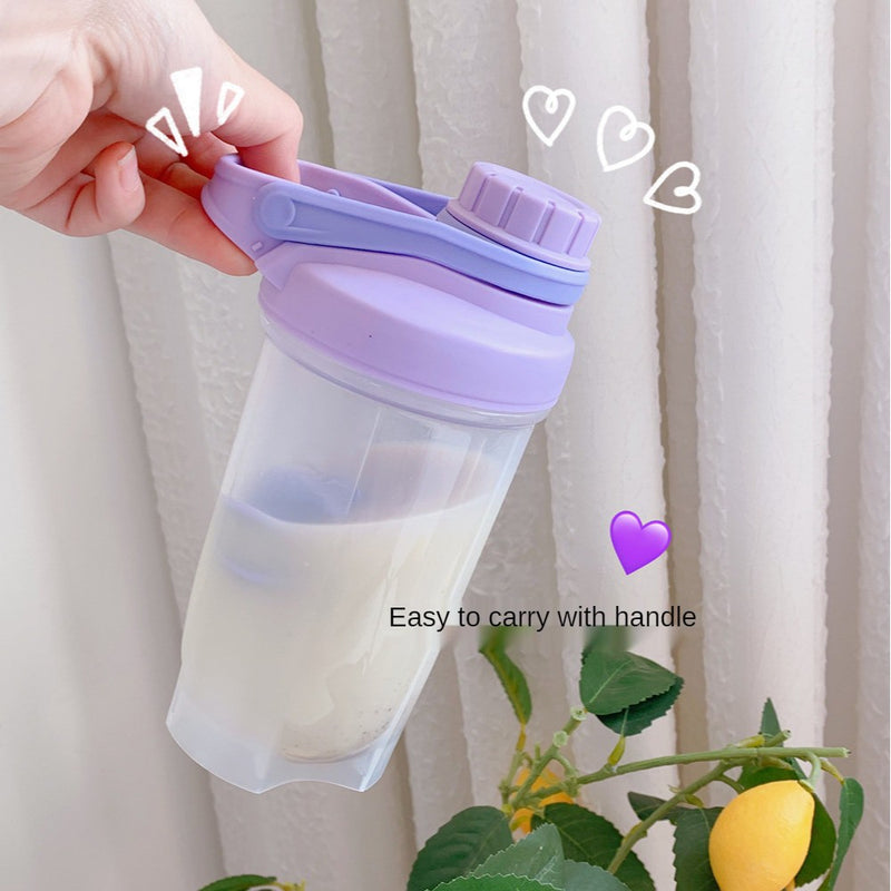 500/700ML Transparent Water Bottle Fitness Shake Cup