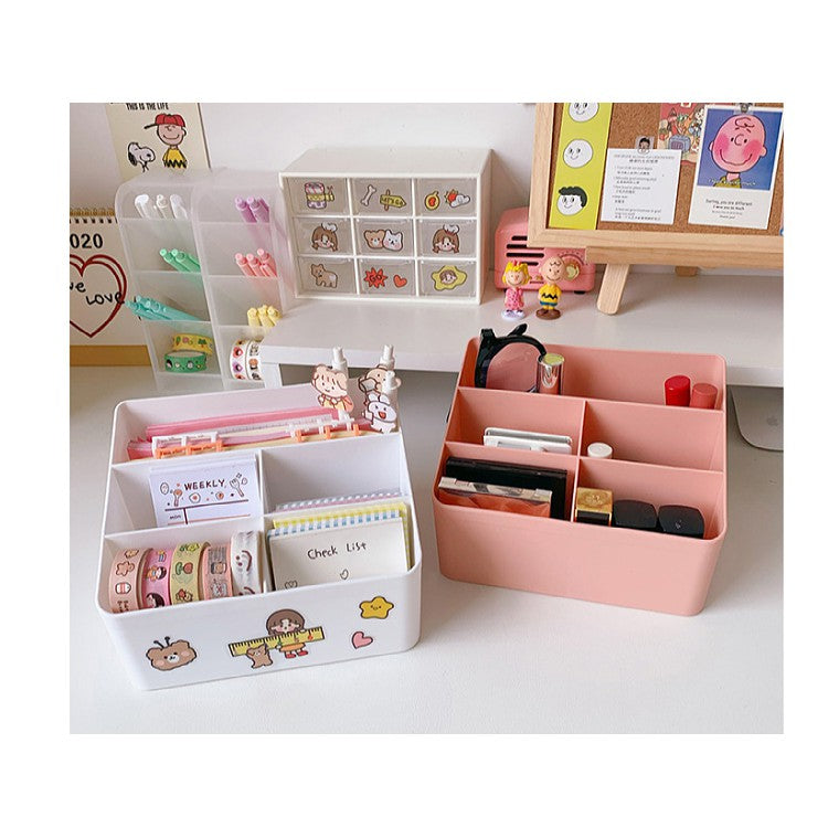 Desktop Organizer Cosmetics Storage Container Stationery Pencil Holder