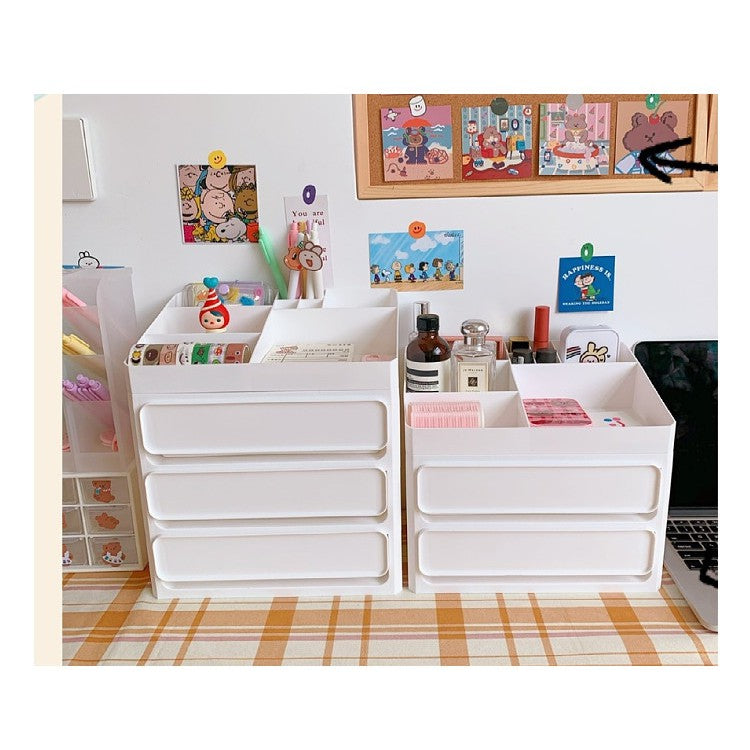 Storage Drawer Box Desktop Cosmetics Organizer Stationery Pencil Holder SH566