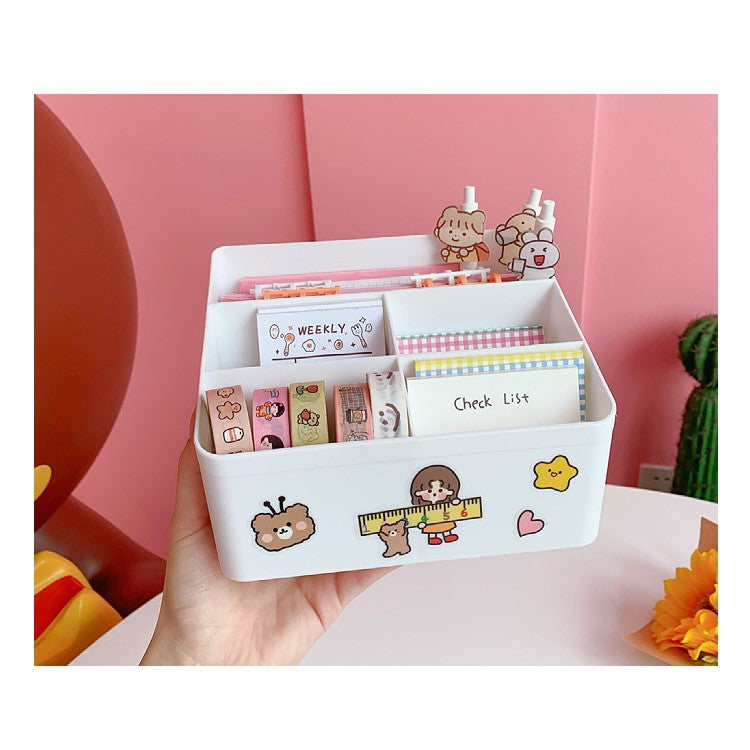 Desktop Organizer Cosmetics Storage Container Stationery Pencil Holder