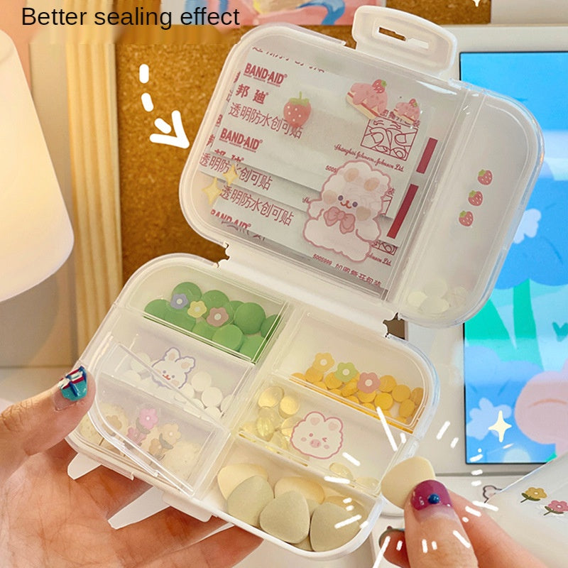 Compartment Pill Organizer Portable Travel Business  Storage Box Pill Box