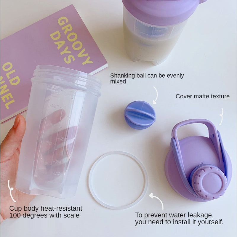 500/700ML Transparent Water Bottle Fitness Shake Cup