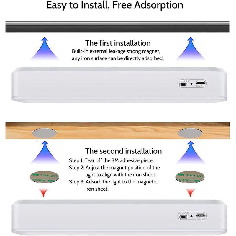 Magnetic LED Lamp USB Rechargeable Table Study Light