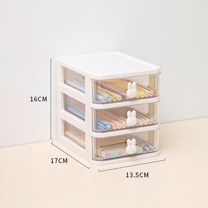 Transparent Storage Box Drawer Multi-layer Organizer  Desktop Jewelry Cosmetic Storage Boxes