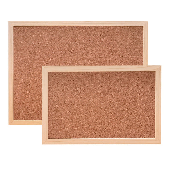 Wooden Frame Cork Board Set Decorative Wall Board